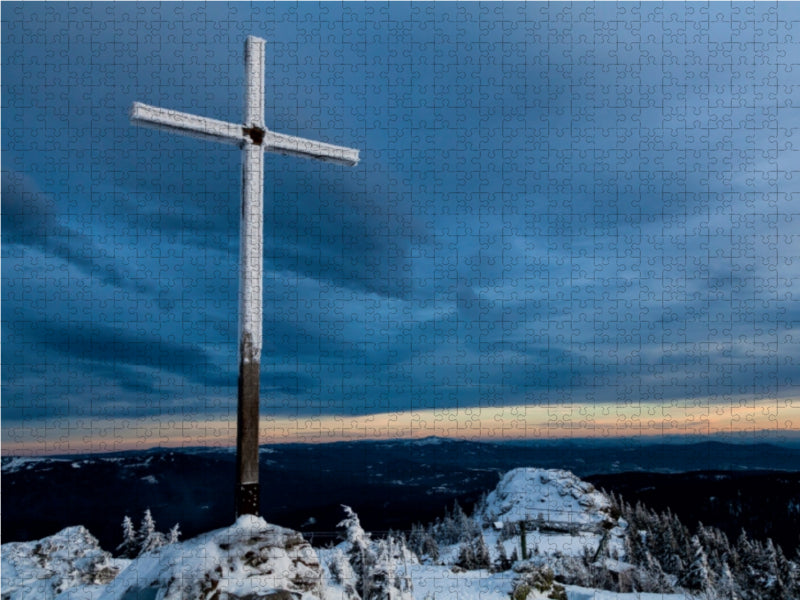 Gipfelkreuz Großer Arber - CALVENDO Foto-Puzzle - calvendoverlag 29.99