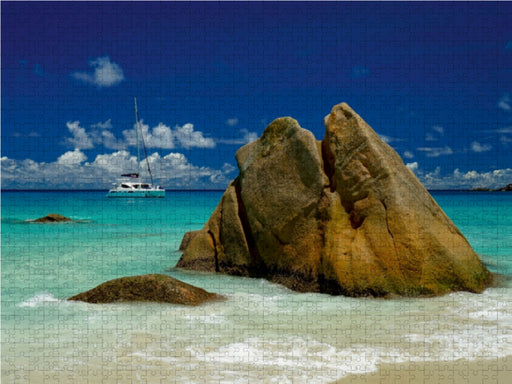 Anse Lazio - Bucht auf der Seychellen-Insel Praslin - CALVENDO Foto-Puzzle - calvendoverlag 29.99