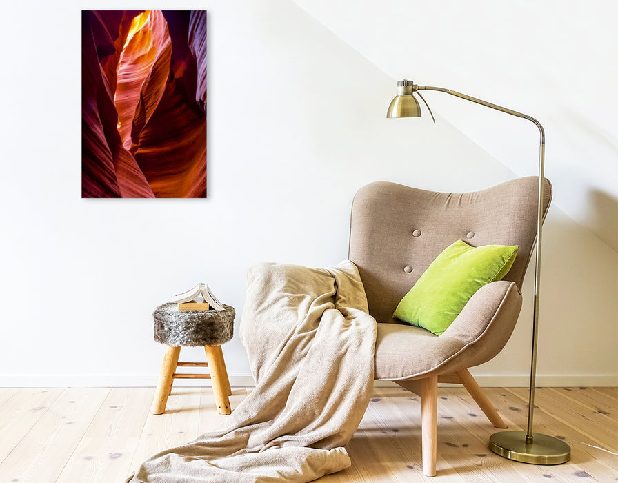 Premium Textil-Leinwand Premium Textil-Leinwand 50 cm x 75 cm hoch Antelope Canyon