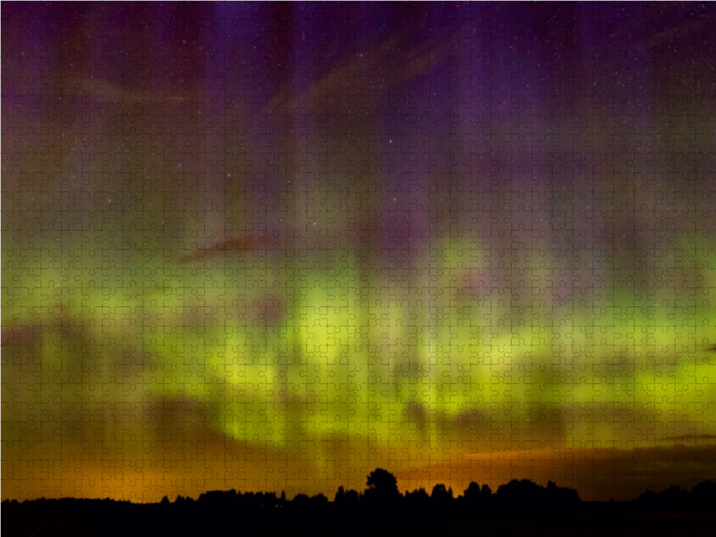 Nordlichter in der Nähe von Eura - CALVENDO Foto-Puzzle - calvendoverlag 29.99
