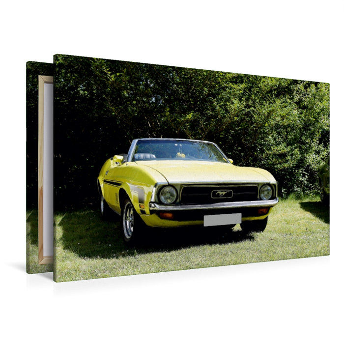 Premium Textil-Leinwand Premium Textil-Leinwand 120 cm x 80 cm quer Ford Mustang