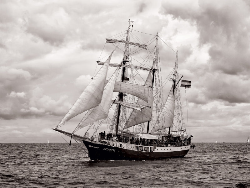 Holländischer Dreimaster "Atlantis" auf der Ostsee vor Warnemünde, Hanse Sail 2013 - CALVENDO Foto-Puzzle - calvendoverlag 29.99
