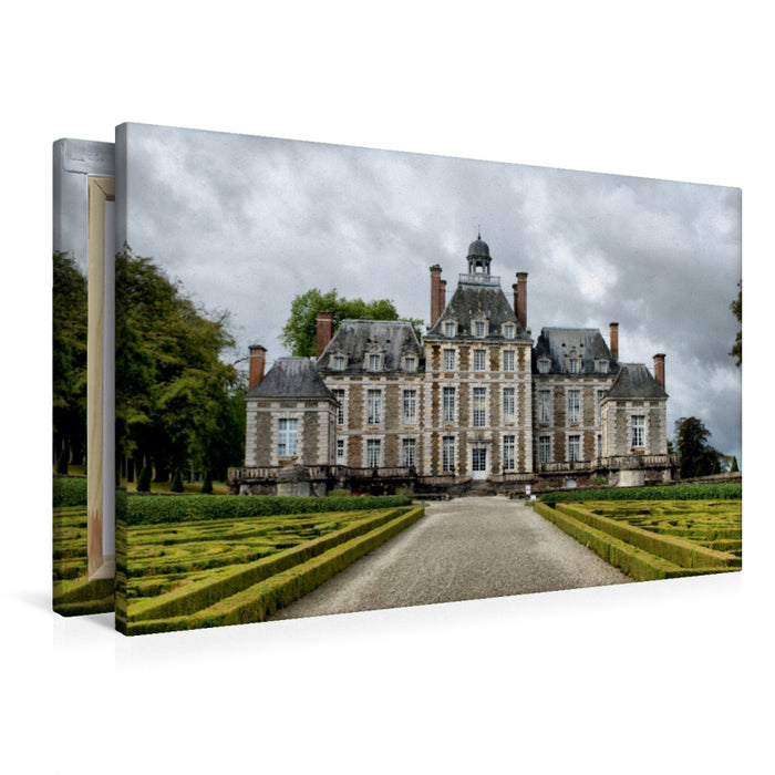 Premium Textil-Leinwand Premium Textil-Leinwand 90 cm x 60 cm quer Schloss Balleroy