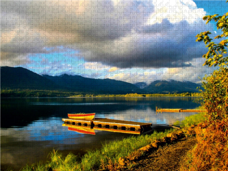 Lake Quinault, Olympic Nationalpark, USA - CALVENDO Foto-Puzzle - calvendoverlag 29.99