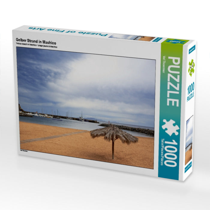 Gelber Strand in Machico - CALVENDO Foto-Puzzle - calvendoverlag 29.99