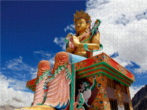 Maitreya Buddhastatue / Diskit / Nubra Valley - CALVENDO Foto-Puzzle - calvendoverlag 29.99