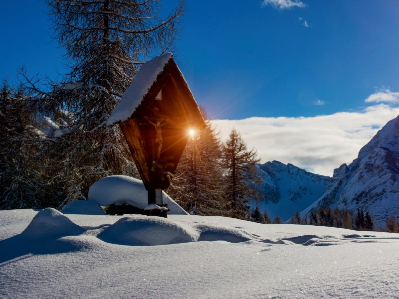 Wegkreuz in den Bergen / Südtirol - CALVENDO Foto-Puzzle - calvendoverlag 29.99