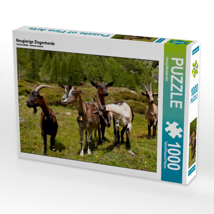 Neugierige Ziegenherde - CALVENDO Foto-Puzzle - calvendoverlag 29.99