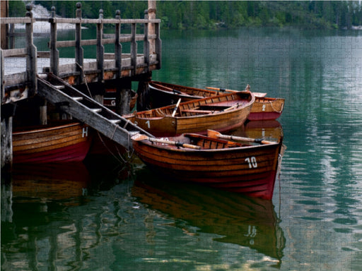 Ruderboote im See - CALVENDO Foto-Puzzle - calvendoverlag 29.99