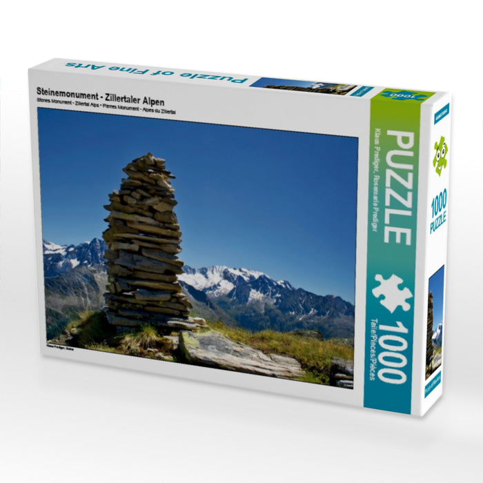 Steinemonument - Zillertaler Alpen - CALVENDO Foto-Puzzle - calvendoverlag 29.99
