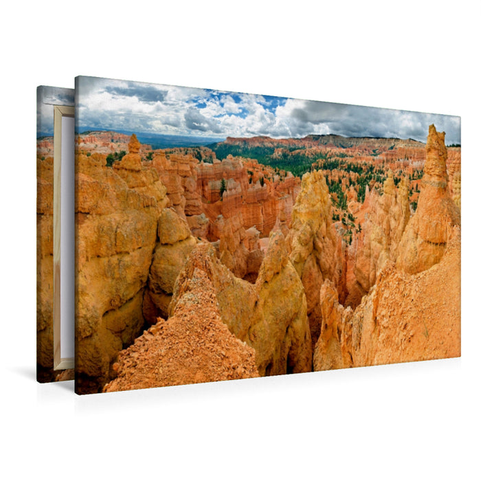 Toile textile haut de gamme Toile textile haut de gamme 120 cm x 80 cm paysage Amphithéâtre, Bryce Canyon, Utah, USA