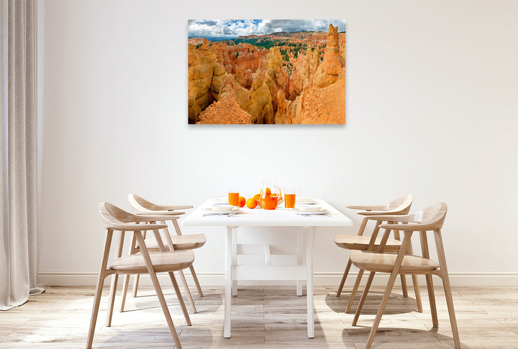 Premium Textil-Leinwand Premium Textil-Leinwand 120 cm x 80 cm quer Amphitheater, Bryce Canyon, Utah, USA