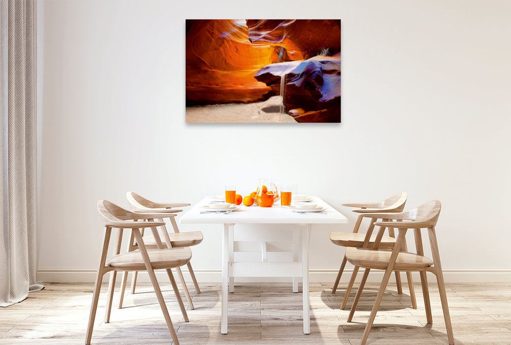 Premium Textil-Leinwand Premium Textil-Leinwand 120 cm x 80 cm quer Upper Antelope Canyon, Arizona, USA