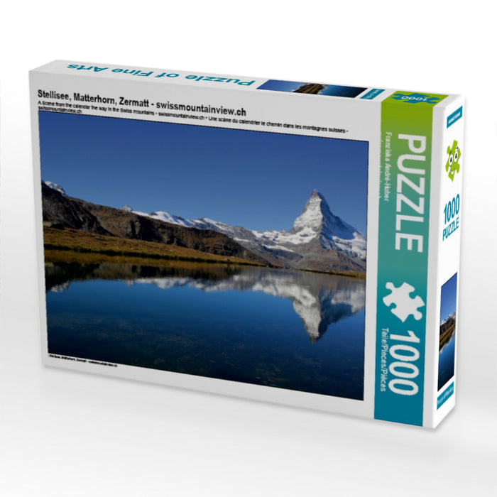 Stellisee, Matterhorn, Zermatt - swissmountainview.ch - CALVENDO Foto-Puzzle - calvendoverlag 29.99
