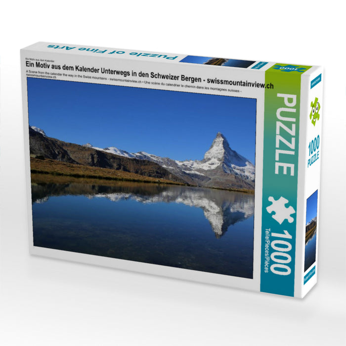 On the road in the Swiss mountains - swissmountainview.ch - CALVENDO photo puzzle 