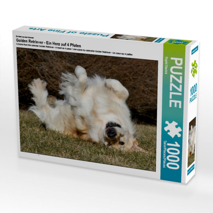 Golden Retriever - Ein Herz auf 4 Pfoten - CALVENDO Foto-Puzzle - calvendoverlag 29.99