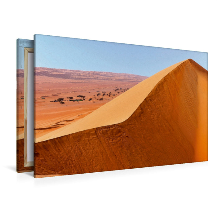 Premium Textil-Leinwand Premium Textil-Leinwand 120 cm x 80 cm quer Wüste Wahiba Sands, Sultanat Oman