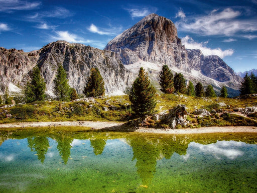 Lech Limedes - Tofane de Rozes - Ampezzaner Dolomiten - CALVENDO Foto-Puzzle - calvendoverlag 29.99