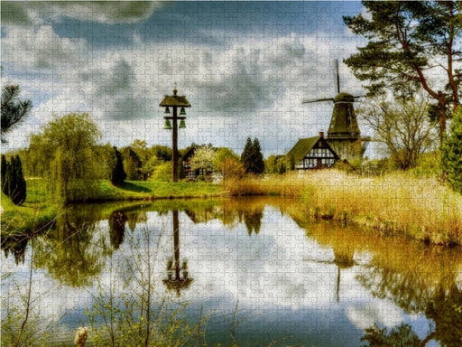 Dorfteich im Mühlenmuseum Gifhorn - CALVENDO Foto-Puzzle - calvendoverlag 29.99