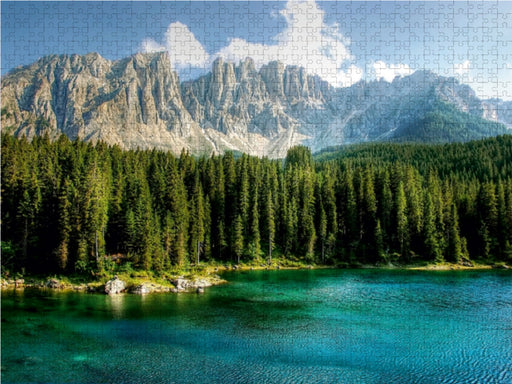 Karersee - Latemar - Karerpass - CALVENDO Foto-Puzzle - calvendoverlag 29.99