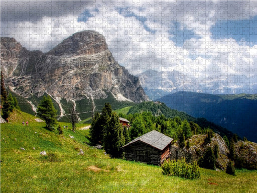 Kolfuschger Hochalm mit Sassongher - Corvara Südtirol - CALVENDO Foto-Puzzle - calvendoverlag 29.99