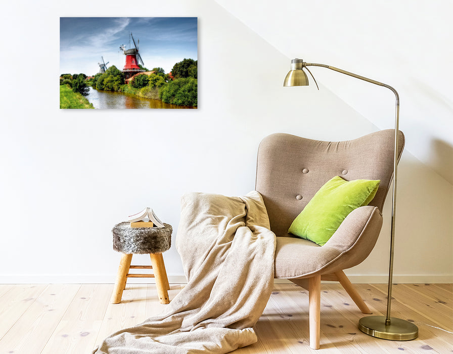 Premium Textil-Leinwand Premium Textil-Leinwand 75 cm x 50 cm quer Greetsiel - Deutschland