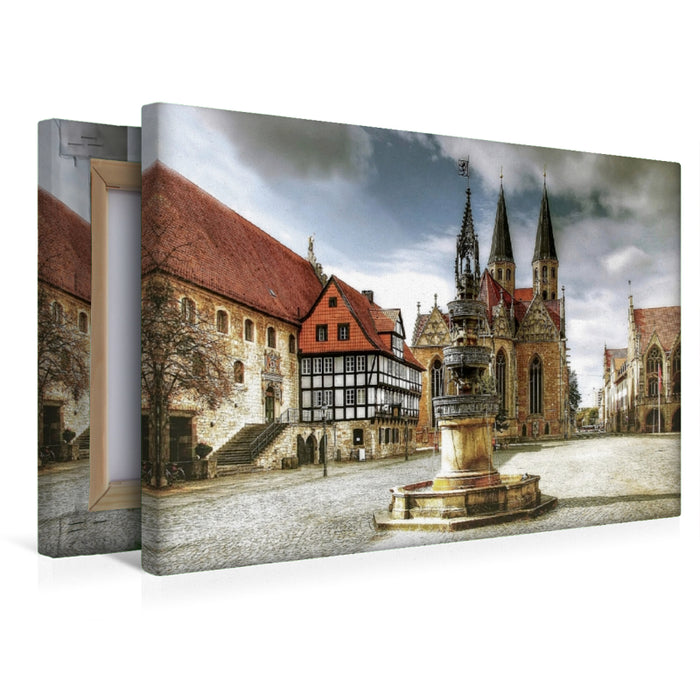 Premium Textil-Leinwand Premium Textil-Leinwand 45 cm x 30 cm quer Martinikirche am Altstadtmarkt