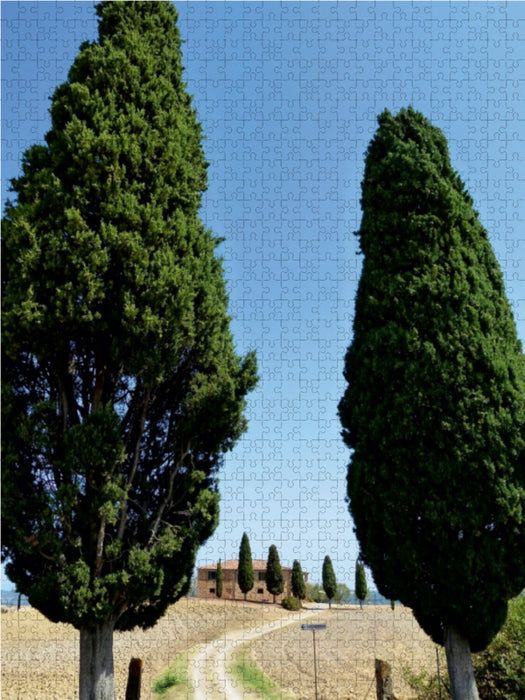 Toskanisches Haus I Cipressini - CALVENDO Foto-Puzzle - calvendoverlag 29.99