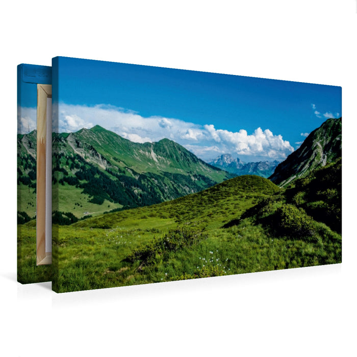 Toile textile premium Toile textile premium 75 cm x 50 cm paysage Au col de la Furka, Alpes 