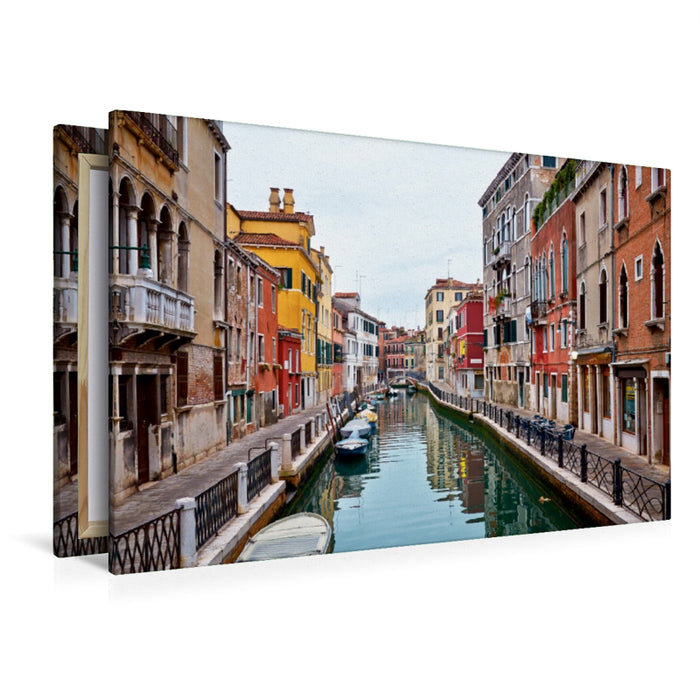 Premium Textil-Leinwand Premium Textil-Leinwand 120 cm x 80 cm quer Rio Marin - Ein Motiv aus dem Kalender Besuch in Venedig