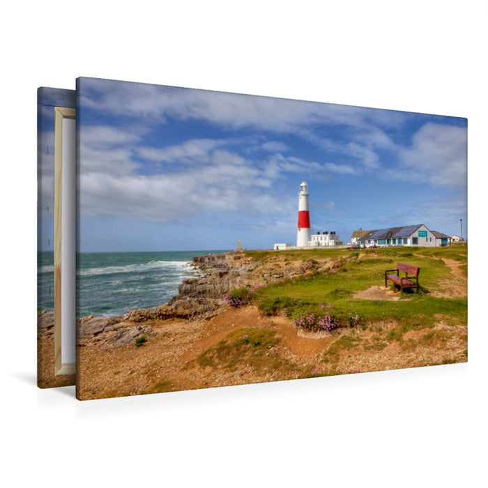 Toile textile haut de gamme Toile textile haut de gamme 120 cm x 80 cm paysage Portland Bill 