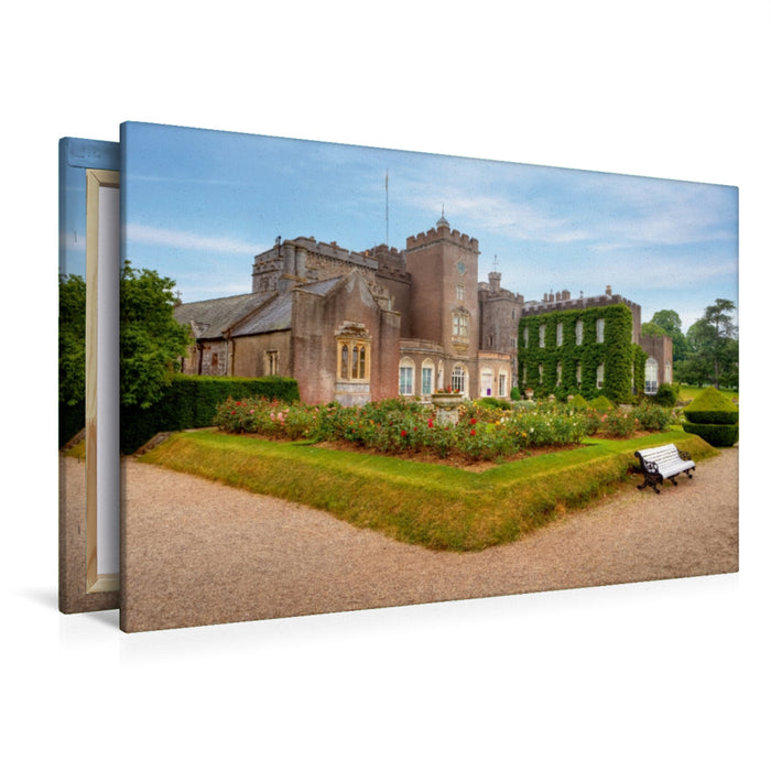 Premium Textil-Leinwand Premium Textil-Leinwand 120 cm x 80 cm quer Powderham Castle