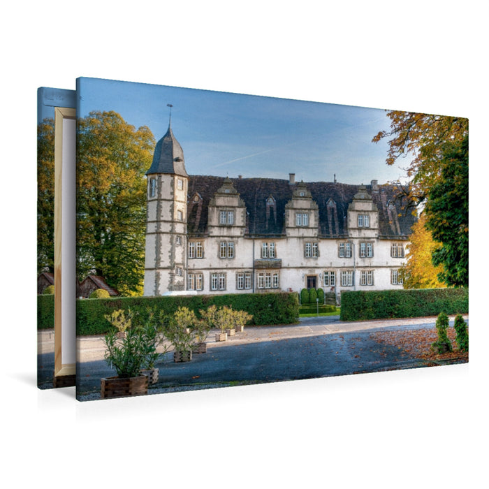 Premium Textil-Leinwand Premium Textil-Leinwand 120 cm x 80 cm quer Schloss Wendlinghausen