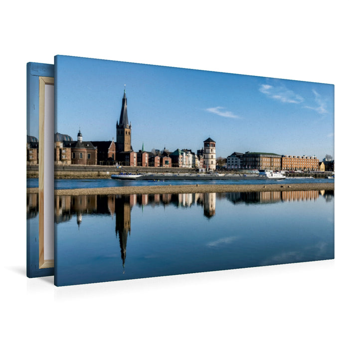 Premium Textil-Leinwand Premium Textil-Leinwand 120 cm x 80 cm quer Blick auf die Altstadt - I