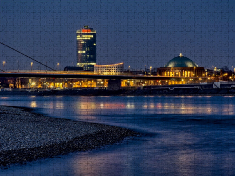 Oberkasseler Brücke, Tonhalle und ERGO-Hochhaus - CALVENDO Foto-Puzzle - calvendoverlag 29.99