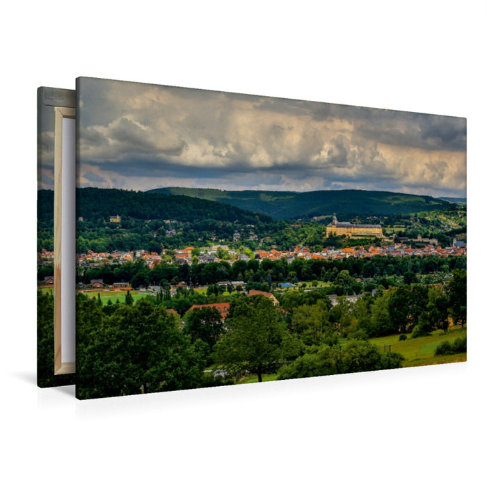 Toile textile haut de gamme Toile textile haut de gamme 120 cm x 80 cm paysage Voici Rudolstadt 