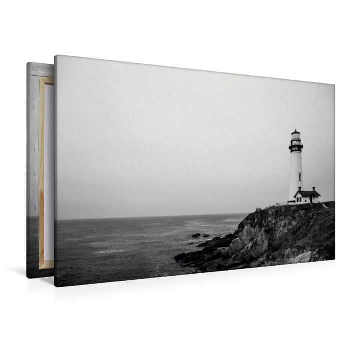 Premium Textil-Leinwand Premium Textil-Leinwand 120 cm x 80 cm quer Pigeon Point Lighthouse, Kalifornien