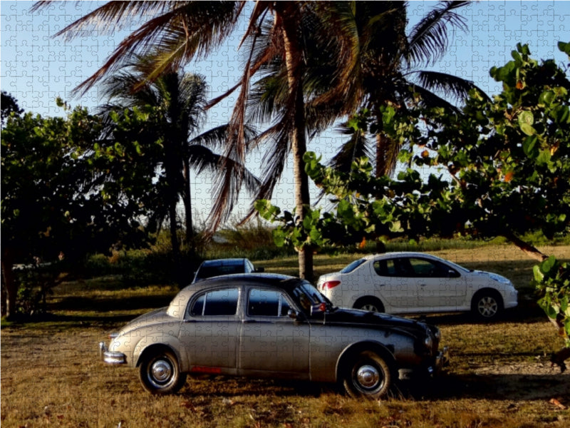 Der britische Oldtimer Jaguar Mark2 auf Kuba - CALVENDO Foto-Puzzle - calvendoverlag 29.99