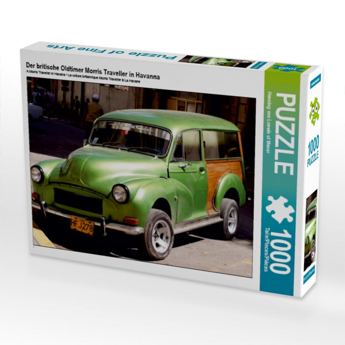 Der britische Oldtimer Morris Traveller in Havanna - CALVENDO Foto-Puzzle - calvendoverlag 29.99