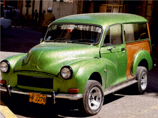 Der britische Oldtimer Morris Traveller in Havanna - CALVENDO Foto-Puzzle - calvendoverlag 29.99