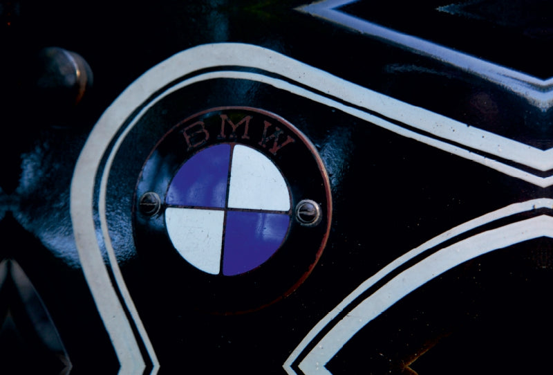 Toile textile haut de gamme Toile textile haut de gamme 120 cm x 80 cm paysage Emblème du réservoir BMW 