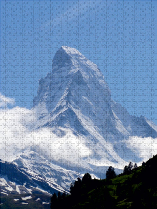 Wolkenstimmung am  Matterhorn - Zermatt - CALVENDO Foto-Puzzle - calvendoverlag 33.99