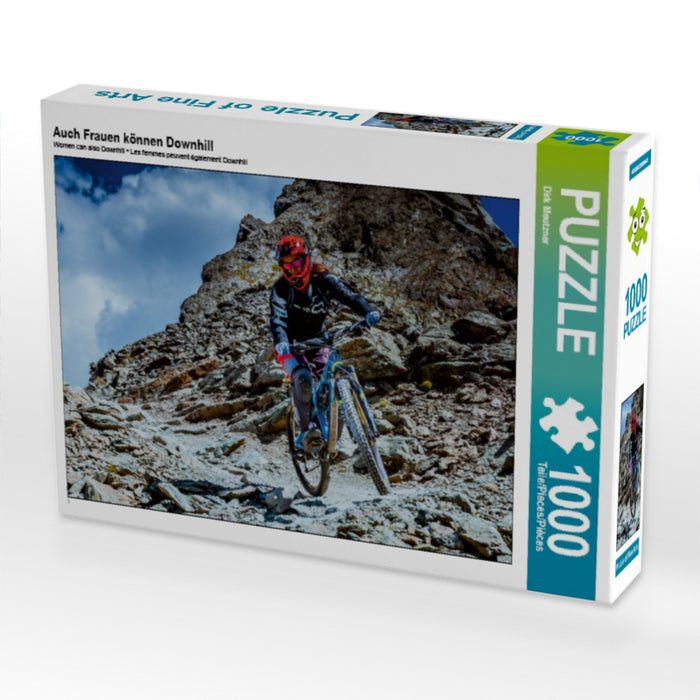 Auch Frauen können Downhill - CALVENDO Foto-Puzzle - calvendoverlag 29.99