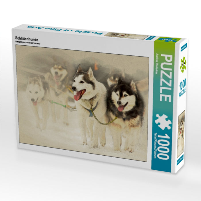 Schlittenhunde - CALVENDO Foto-Puzzle - calvendoverlag 29.99