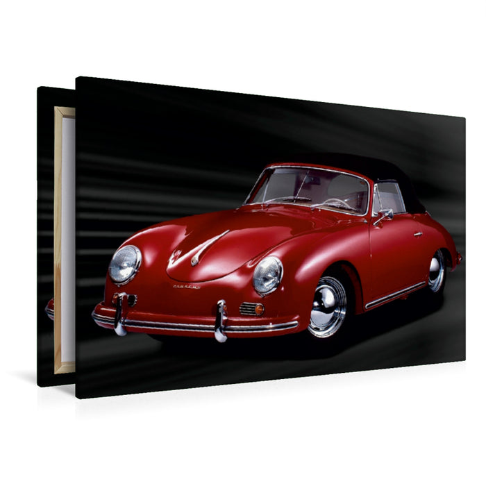 Premium Textil-Leinwand Premium Textil-Leinwand 120 cm x 80 cm quer Porsche 356 A - Bj. 1959