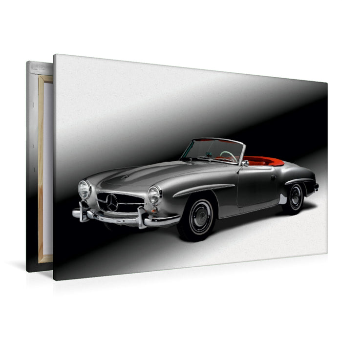 Premium Textil-Leinwand Premium Textil-Leinwand 120 cm x 80 cm quer Mercedes Benz 190 SL - Bj. 1954