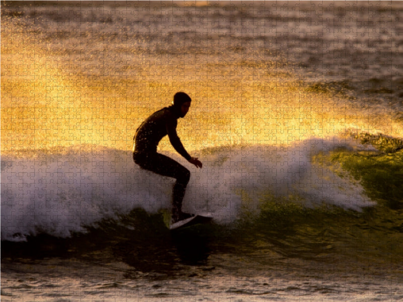 Die Surfer von Unstad - CALVENDO Foto-Puzzle - calvendoverlag 29.99