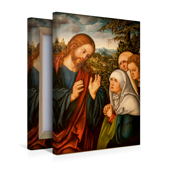 Premium Textil-Leinwand Premium Textil-Leinwand 30 cm x 45 cm hoch Ein Motiv aus dem Kalender Jesus Christus - Das Leben Christi auf Gemälden der alten Meister