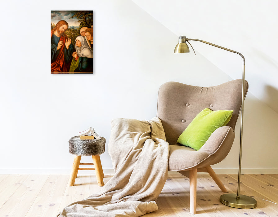 Premium Textil-Leinwand Premium Textil-Leinwand 30 cm x 45 cm hoch Ein Motiv aus dem Kalender Jesus Christus - Das Leben Christi auf Gemälden der alten Meister