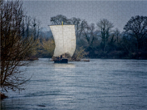Barge an der Loire - CALVENDO Foto-Puzzle - calvendoverlag 39.99